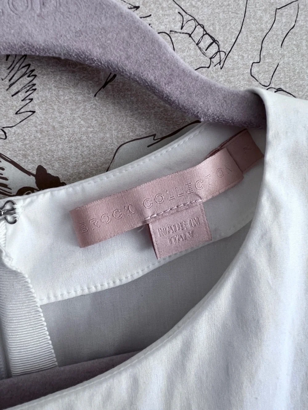 Brock collection‎ white puff sleeve peplum blouse - Picture 3 of 12